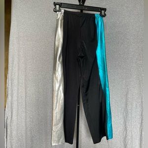 Metallic strip pants